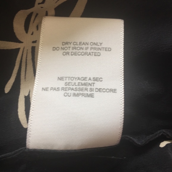 JOIE Black & Tan 'Edita' Abstract Silk Blouse XS - Picture 8 of 8